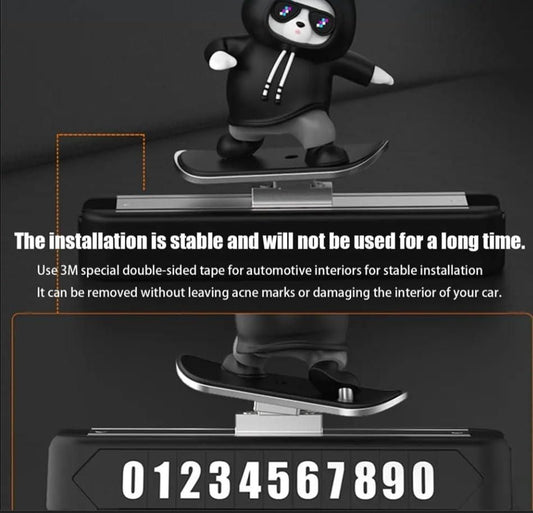 Skating Panda – Car Dashboard Showpiece